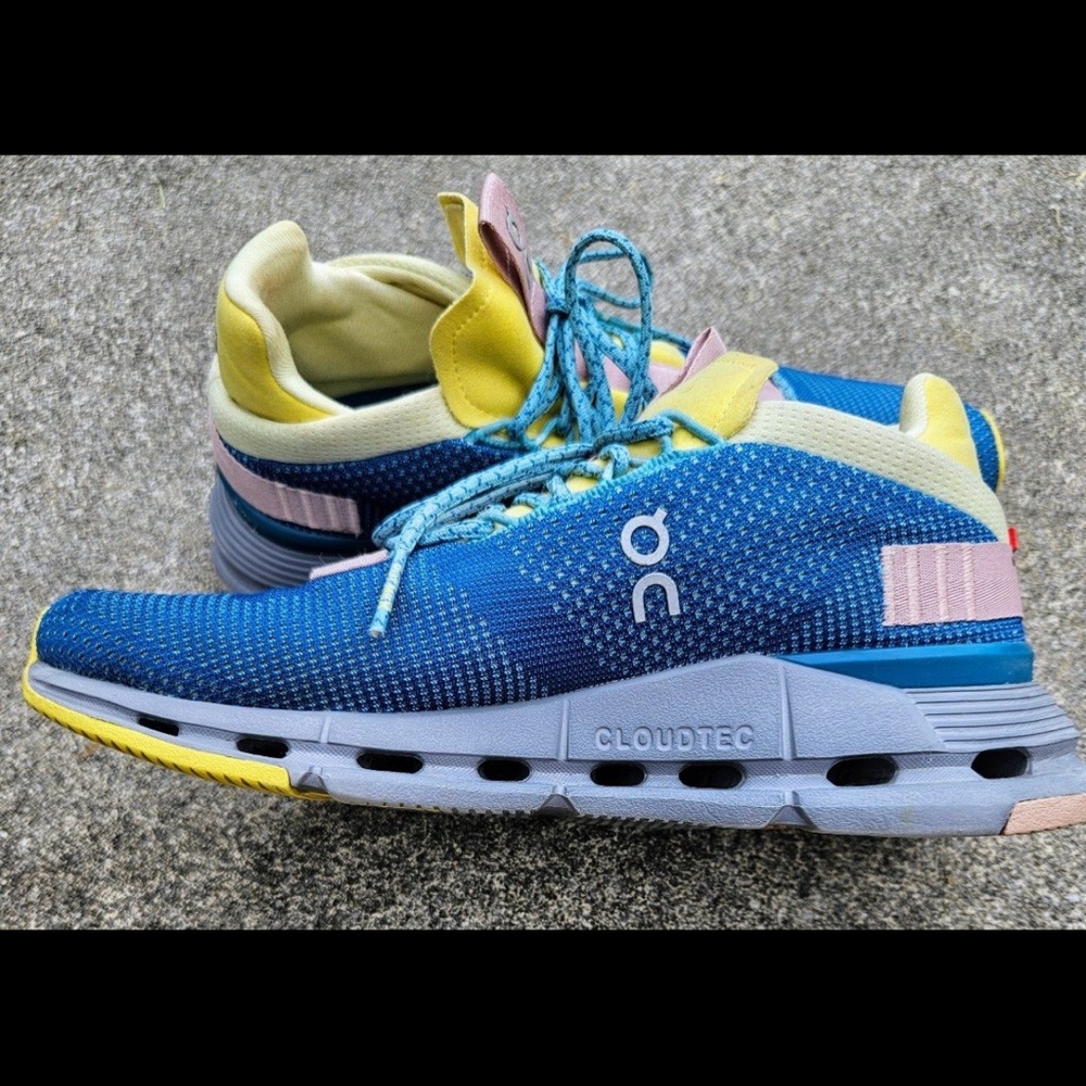 ON Cloudnova (Lagoon / Limelight Design) Women's Size 7 Sneakers